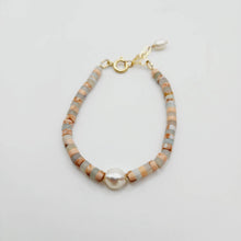 Load image into Gallery viewer, READY TO SHIP Polymer Bead &amp; Freshwater Pearl Bracelet - 14k Gold Fill FJD$ - Adorn Pacific - Earrings
