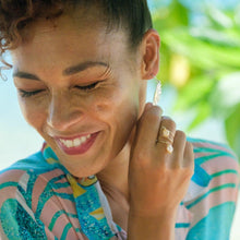 Load image into Gallery viewer, READY TO SHIP - Freshwater Pearl Twist Layer Ring - 14k Gold Fill FJD$ - Adorn Pacific - Rings

