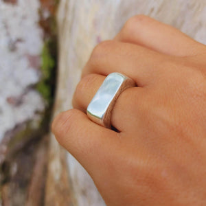 READY TO SHIP - Unisex Signet Ring - 925 Sterling Silver FJD$ - Adorn Pacific - Rings