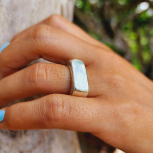 READY TO SHIP - Unisex Signet Ring - 925 Sterling Silver FJD$ - Adorn Pacific - Rings