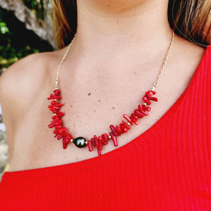 Paparazzi shop coral necklace