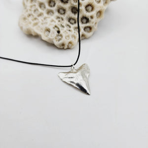 READY TO SHIP - Shark Tooth Necklace - 925 Sterling Silver & Nylon FJD$ - Adorn Pacific - Necklaces