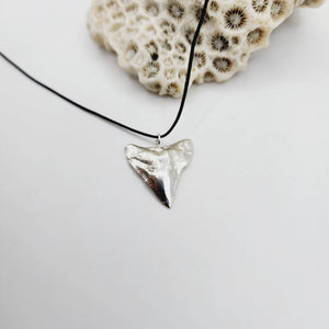 READY TO SHIP - Shark Tooth Necklace - 925 Sterling Silver & Nylon FJD$ - Adorn Pacific - Necklaces