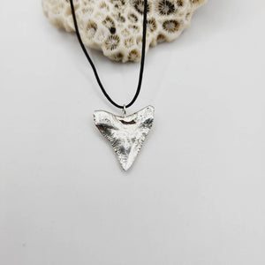 READY TO SHIP - Shark Tooth Necklace - 925 Sterling Silver & Nylon FJD$ - Adorn Pacific - Necklaces