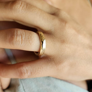 READY TO SHIP - Unisex Free Flow Ring - 9k Solid Gold FJD$ - Adorn Pacific - Rings