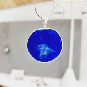 READY TO SHIP Adorn Pacific x Hot Glass Bezel Set Manta Necklace - 925 Sterling Silver l FJD$ - Adorn Pacific - Necklaces