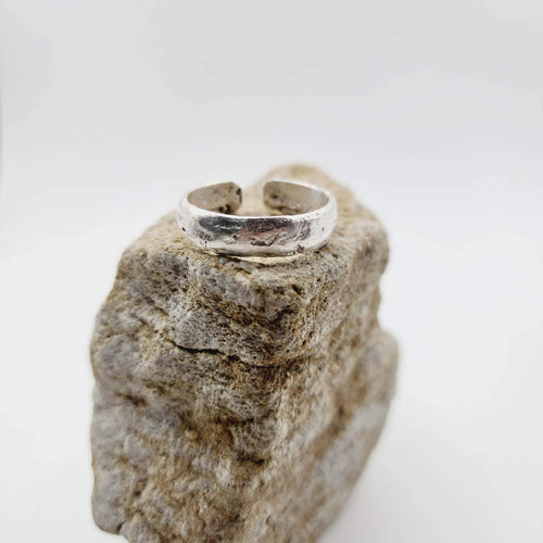 READY TO SHIP - Unisex Textured Finish Ring Adjustable - 925 Sterling Silver FJD$ - Adorn Pacific - Rings