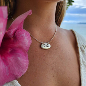 READY TO SHIP Wave Necklace with Freshwater Pearl Detail - 925 Sterling Silver FJD$ - Adorn Pacific - All Products