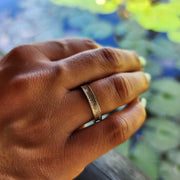 READY TO SHIP - Woven Mat Pasifika Unisex Ring - 925 Sterling Silver FJD$