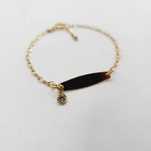 Load image into Gallery viewer, CUSTOM ENGRAVED - Zirconia Charm Name Bracelet - 14k Gold Fill FJD$ - Adorn Pacific - Bracelets
