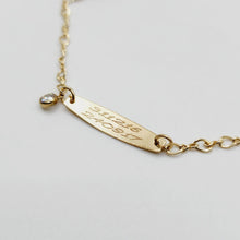 Load image into Gallery viewer, CUSTOM ENGRAVED - Zirconia Charm Name Bracelet - 14k Gold Fill FJD$
