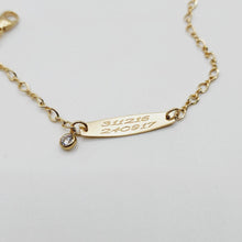 Load image into Gallery viewer, CUSTOM ENGRAVED - Zirconia Charm Name Bracelet - 14k Gold Fill FJD$
