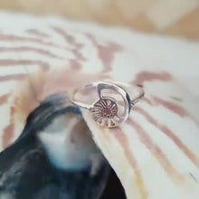 Load and play video in Gallery viewer, CONTACT US TO RECREATE THIS SOLD OUT STYLE Mini Nautilus Ring - 925 Sterling Silver FJD$
