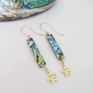 CONTACT US TO RECREATE THIS SOLD OUT STYLE Abalone Shell & Charm Earrings - 925 Sterling Silver or 18k Gold Vermeil FJD$ - Adorn Pacific - Earrings