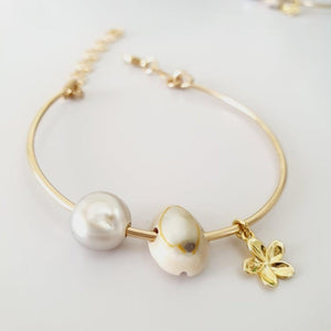 CONTACT US TO RECREATE THIS SOLD OUT STYLE Adjustable Charm Bangle - choose your own - 14k Gold Filled - FJD$ - Adorn Pacific - Bracelets