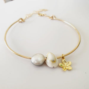 CONTACT US TO RECREATE THIS SOLD OUT STYLE Adjustable Charm Bangle - choose your own - 14k Gold Filled - FJD$ - Adorn Pacific - Bracelets