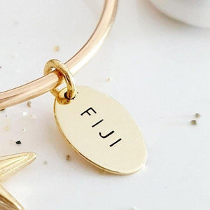 CONTACT US TO RECREATE THIS SOLD OUT STYLE Adjustable Charm Bangle - choose your own - 14k Gold Filled - FJD$ - Adorn Pacific - Bracelets