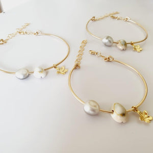 CONTACT US TO RECREATE THIS SOLD OUT STYLE Adjustable Charm Bangle - choose your own - 14k Gold Filled - FJD$ - Adorn Pacific - Bracelets