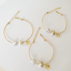 CONTACT US TO RECREATE THIS SOLD OUT STYLE Adjustable Charm Bangle - choose your own - 14k Gold Filled - FJD$ - Adorn Pacific - Bracelets