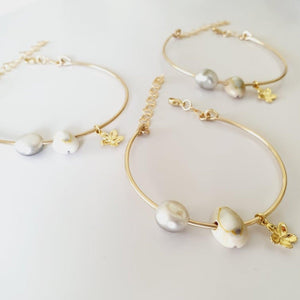 CONTACT US TO RECREATE THIS SOLD OUT STYLE Adjustable Charm Bangle - choose your own - 14k Gold Filled - FJD$ - Adorn Pacific - Bracelets