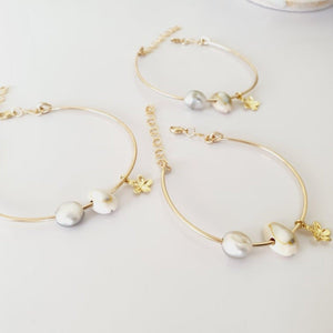 CONTACT US TO RECREATE THIS SOLD OUT STYLE Adjustable Charm Bangle - choose your own - 14k Gold Filled - FJD$ - Adorn Pacific - Bracelets