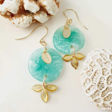 Load image into Gallery viewer, CONTACT US TO RECREATE THIS SOLD OUT STYLE Adorn Pacific x Hot Glass Carved Flower Shell Earrings in 14k Gold Filled - FJD$ - Adorn Pacific - Earrings
