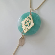 Load image into Gallery viewer, CONTACT US TO RECREATE THIS SOLD OUT STYLE Adorn Pacific x Hot Glass Teal &amp; Masi Necklace - FJD$ - Adorn Pacific - Necklaces
