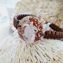 Load image into Gallery viewer, CONTACT US TO RECREATE THIS SOLD OUT STYLE Adorn Pacific x Hot Glass Turtle Bracelet - Wax Cord FJD$ - Adorn Pacific - Bracelets
