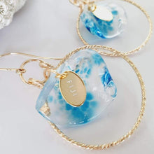 Load image into Gallery viewer, CONTACT US TO RECREATE THIS SOLD OUT STYLE Adorn Pacific x Hot Glass Wave Hoop Earrings with Sparkle 14k Gold Fill - FJD$ - Adorn Pacific - Earrings
