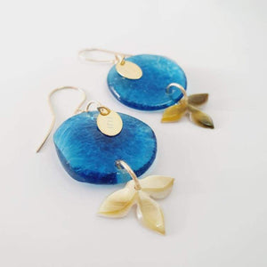CONTACT US TO RECREATE THIS SOLD OUT STYLE Adorn Pacific x Hot Glass with Flower Shell Earrings - FJD$ - Adorn Pacific - Earrings
