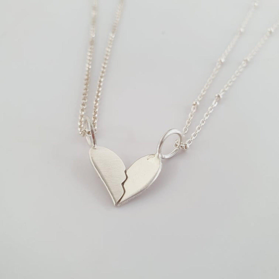 CONTACT US TO RECREATE THIS SOLD OUT STYLE Best Friends Fine Chain Heart Bracelets - 925 Sterling Silver - FJD$ - Adorn Pacific - Necklaces