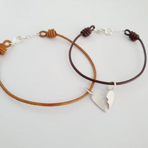CONTACT US TO RECREATE THIS SOLD OUT STYLE Best Friends Heart Necklaces - Genuine Leather - FJD$ - Adorn Pacific - Necklaces