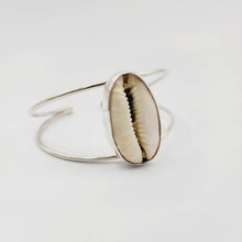 Load image into Gallery viewer, CONTACT US TO RECREATE THIS SOLD OUT STYLE Bezel Set  Cowrie Shell Bangle - 925 Sterling Silver FJD$ - Adorn Pacific - Bracelets
