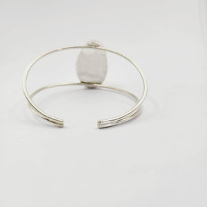 CONTACT US TO RECREATE THIS SOLD OUT STYLE Bezel Set  Cowrie Shell Bangle - 925 Sterling Silver FJD$ - Adorn Pacific - Bracelets