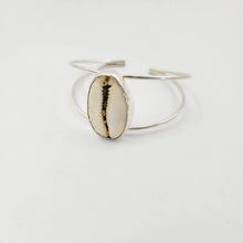 Load image into Gallery viewer, CONTACT US TO RECREATE THIS SOLD OUT STYLE Bezel Set  Cowrie Shell Bangle - 925 Sterling Silver FJD$ - Adorn Pacific - Bracelets
