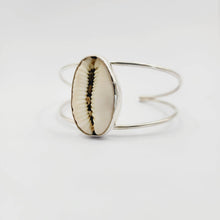 Load image into Gallery viewer, CONTACT US TO RECREATE THIS SOLD OUT STYLE Bezel Set  Cowrie Shell Bangle - 925 Sterling Silver FJD$ - Adorn Pacific - Bracelets
