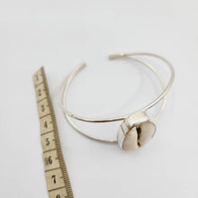 Load image into Gallery viewer, CONTACT US TO RECREATE THIS SOLD OUT STYLE Bezel Set  Cowrie Shell Bangle - 925 Sterling Silver FJD$ - Adorn Pacific - Bracelets
