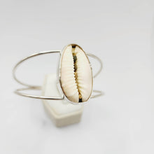Load image into Gallery viewer, CONTACT US TO RECREATE THIS SOLD OUT STYLE Bezel Set  Cowrie Shell Bangle - 925 Sterling Silver FJD$ - Adorn Pacific - Bracelets
