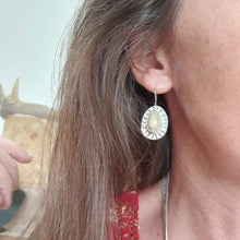 Load image into Gallery viewer, CONTACT US TO RECREATE THIS SOLD OUT STYLE Bezel Set Cowrie Shell Sunray Earrings - 925 Sterling Silver FJD$ - Adorn Pacific - Earrings
