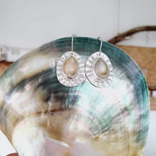 Load image into Gallery viewer, CONTACT US TO RECREATE THIS SOLD OUT STYLE Bezel Set Cowrie Shell Sunray Earrings - 925 Sterling Silver FJD$ - Adorn Pacific - Earrings
