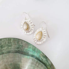 Load image into Gallery viewer, CONTACT US TO RECREATE THIS SOLD OUT STYLE Bezel Set Cowrie Shell Sunray Earrings - 925 Sterling Silver FJD$ - Adorn Pacific - Earrings
