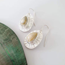 Load image into Gallery viewer, CONTACT US TO RECREATE THIS SOLD OUT STYLE Bezel Set Cowrie Shell Sunray Earrings - 925 Sterling Silver FJD$ - Adorn Pacific - Earrings
