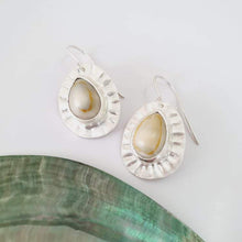Load image into Gallery viewer, CONTACT US TO RECREATE THIS SOLD OUT STYLE Bezel Set Cowrie Shell Sunray Earrings - 925 Sterling Silver FJD$ - Adorn Pacific - Earrings
