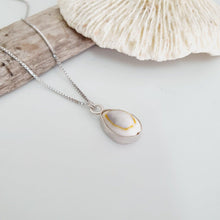 Load image into Gallery viewer, CONTACT US TO RECREATE THIS SOLD OUT STYLE Bezel set Fiji Cowrie Shell Necklace - 925 Sterling Silver FJD$ - Adorn Pacific - Necklaces
