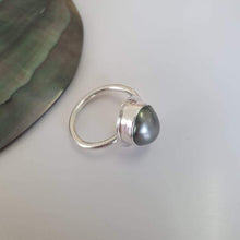 Load image into Gallery viewer, CONTACT US TO RECREATE THIS SOLD OUT STYLE Bezel set Fiji Saltwater Pearl Ring - 925 Sterling Silver FJD$ - Adorn Pacific - Rings
