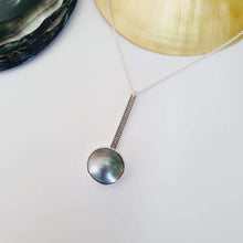 Load image into Gallery viewer, CONTACT US TO RECREATE THIS SOLD OUT STYLE Bezel set Mabe Pearl Necklace with Pasifika detail- 925 Sterling Silver FJD$ - Adorn Pacific - Necklaces
