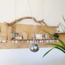 Load image into Gallery viewer, CONTACT US TO RECREATE THIS SOLD OUT STYLE Bezel set Mabe Pearl Necklace with Pasifika detail- 925 Sterling Silver FJD$ - Adorn Pacific - Necklaces
