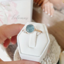 Load image into Gallery viewer, CONTACT US TO RECREATE THIS SOLD OUT STYLE Bezel Set Precious Stone Ring - Aquamarine - 925 Sterling Silver FJD$ - Adorn Pacific - Rings
