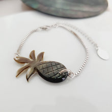 Load image into Gallery viewer, CONTACT US TO RECREATE THIS SOLD OUT STYLE Carved Fiji Oyster Mother of Pearl Shell Bracelet in 925 Sterling Silver - FJD$ - Adorn Pacific - Bracelets
