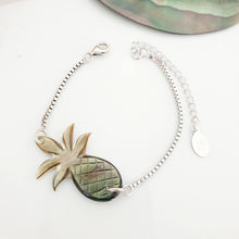 Load image into Gallery viewer, CONTACT US TO RECREATE THIS SOLD OUT STYLE Carved Fiji Oyster Mother of Pearl Shell Bracelet in 925 Sterling Silver - FJD$ - Adorn Pacific - Bracelets
